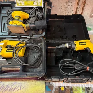LOT OF DEWALT CORDED POWER TOOLS
