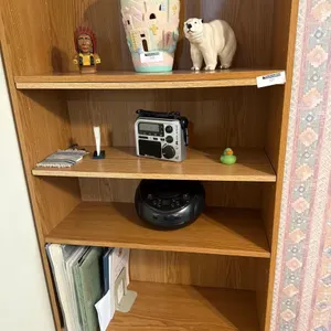 VASE & DECOR ON BOOKCASE