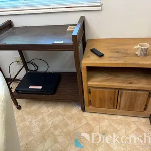 TABLES / STANDS LOT, QTY (2)