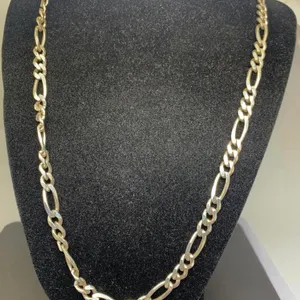 Sterling Silver Figaro Men's Necklace