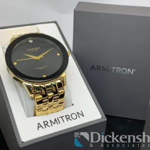 Armitron Gold Tone Men's Watch With Box