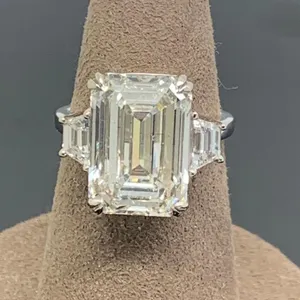 HUGE 10.08 Carat Diamond Lab Grown Engagement Platinum Ring