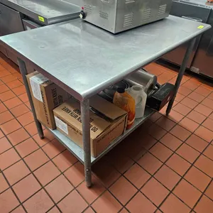 SS Table with Undershelf, 48"x30"x35"