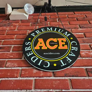Ace Premium Cider Lighted Sign, 18" Dia.