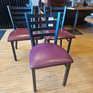 22 Metal Frame Padded Seat Dining Chairs