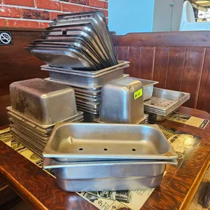 Assorted SS Pans, 1/6 to Full Size, Assorted Lids