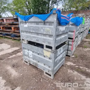 Bundle of Doka Concrete Equipment (2 of), Bundle of Staxo Braces (9 of), Stillage of Doka Attachments (24 of) 