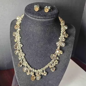 Necklace & Earrings set marked 928 silver chain
