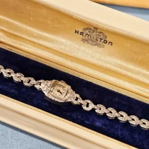 Hamilton Platinum Diamond Watch-Vintage