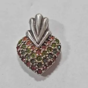 Sterling Silver Multi Color Stones Pendant