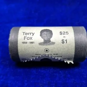 RCM 2005 Canadian Terry Fox Loonie Roll UNC