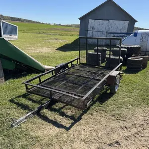 Two wheel drop gate trailer