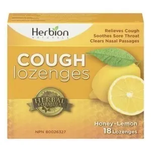 2x Herbion Honey and Lemon Cough Lozenges 18ct