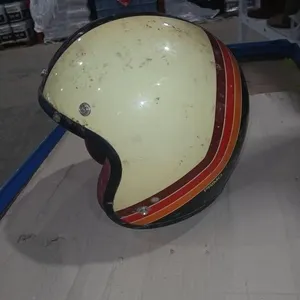 Primo striped Open face motorcycle helmet