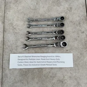 5pc ratcheting wrench set METRIC