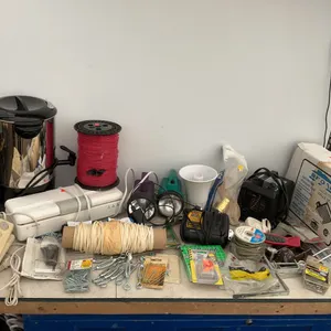 Misc, coffee carafe, vacuum sealer, flashlights, misc hardware, etc.