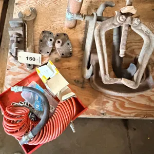 Air line & drill press vise & bullers
