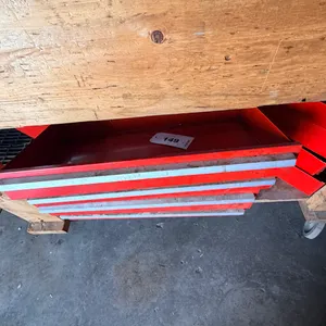 Assortment of metal tool box drawers