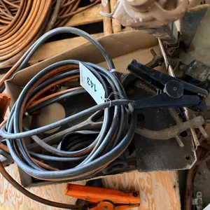 Vintage auto parts and jumper cables