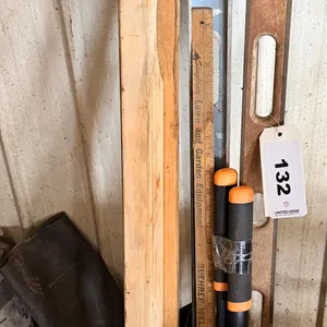 (2) Four Ft Levels, Wood cement float