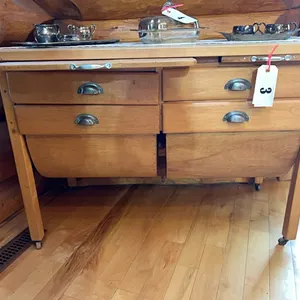 VINTAGE CABINET w/ SUGAR AND FLOUR BINS