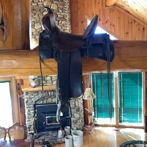 WESTERN SADDLE USED FOR DECORATION