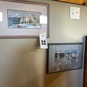 2 - FRAMED WOLF PRINTS