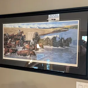 "LAST CROSSING" ROBERT MORGAN  #3 OF 100 FRAMED PRINT