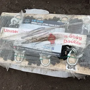 NEW/UNUSED DOUBLE LEG 5/16" 7' GRADE 8 LIFTING CHAINS