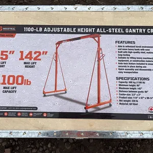 NEW/UNUSED STANFORGE AGC06 1100LB ADJUSTABLE HEIGHT GANTRY CRANE