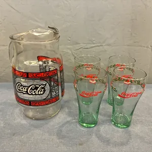 Coca Cola Pitcher & Glasses
