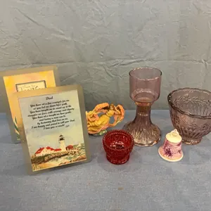 Pink Glassware & Decor