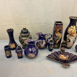 Blue Tray & Vases