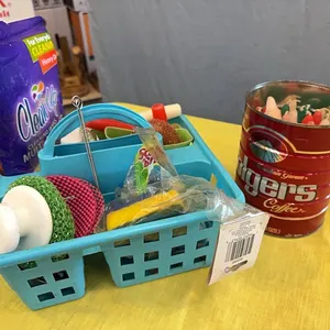 Cleaning supplies, candles