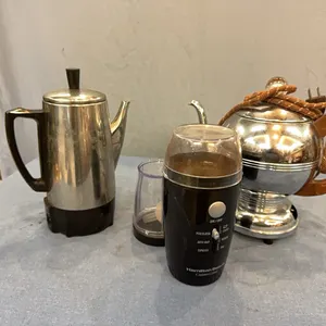 Electric percolators, coffee grinder