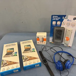 Laptop stands, wifi repeater, thermometer