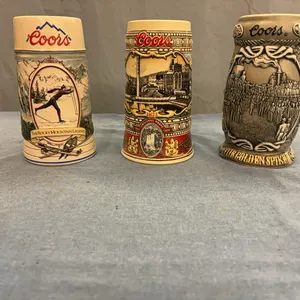 Coors beer steins