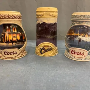 Coors beer steins