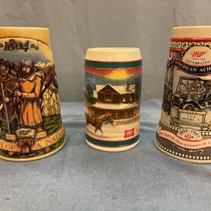 Miller beer steins