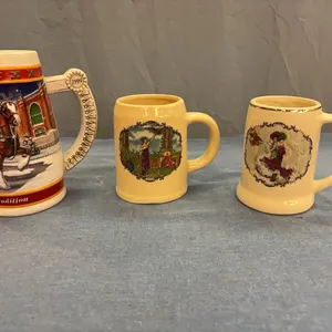 Budweiser beer steins