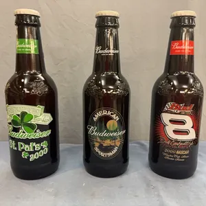 Budweiser collectible glass bottles