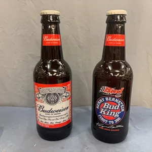 Budweiser collectible glass bottles