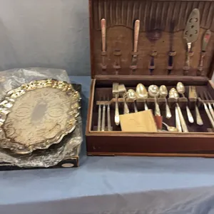 Tray and silverware