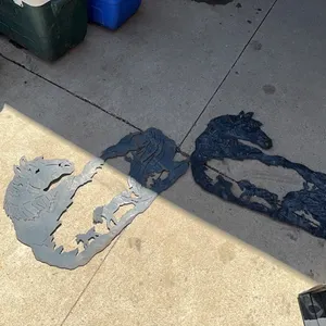 Metal horse decor