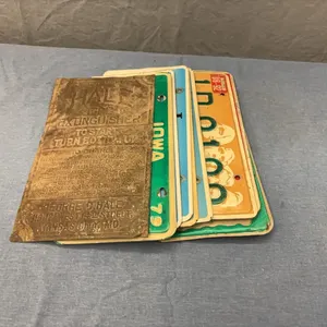 Vintage license plates