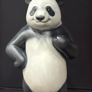A Standing Panda Display Sculpture. Painted like a classic panda. Original Master Sculpture from the PandaMania event presented by the D.C. Commission