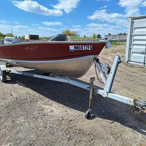 1988 Lund Rebel 16' Aluminum Fishing Boat