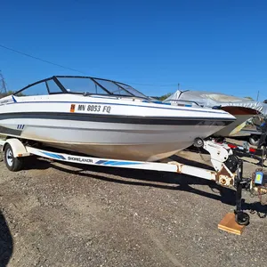 1990 Glastron 19' Sierra 195 Bowrider Boat with Trailer and MerCruiser 4.3L V6 Inboard Motor