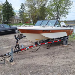 1981 Forester 15' Fiberglass Trihull Runabout with Trailer and Johnson 70 HP Motor