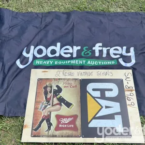 Unused Retro Vintage Signs (2 of) 